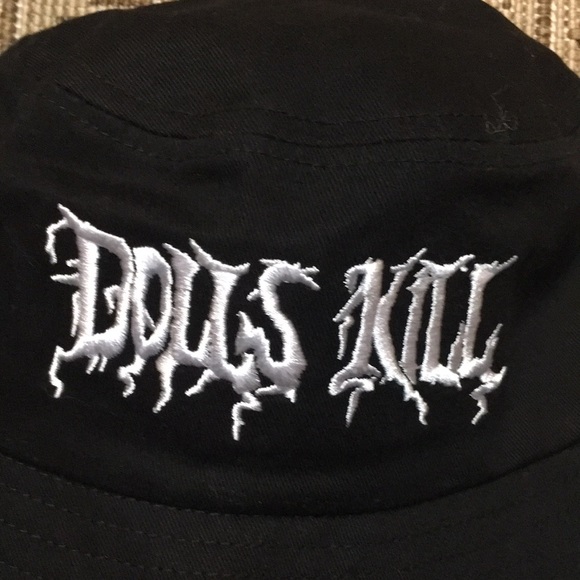 New? Dolls Kill Black Bucket Hat Goth, Punk Rock Glam - Picture 2 of 9
